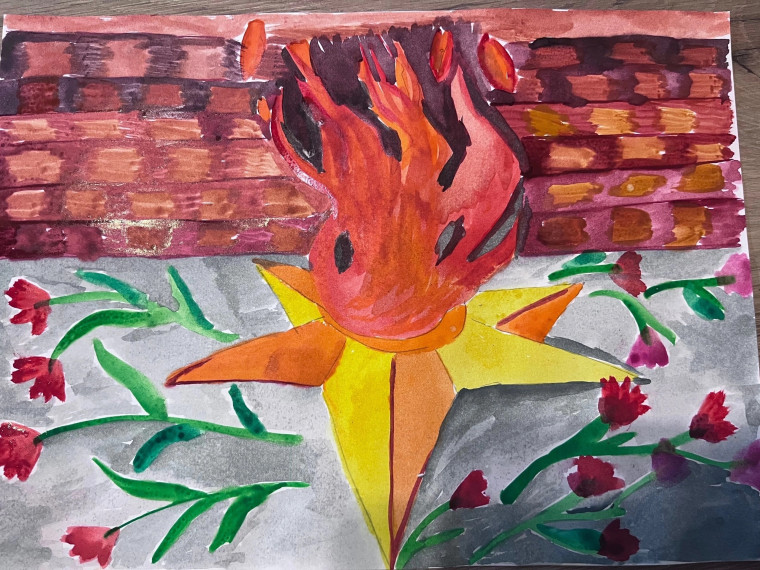 Поддержим следующих участников конкурса семейного творчества «Рисуем с детьми Вечный огонь» от нашей школы!.